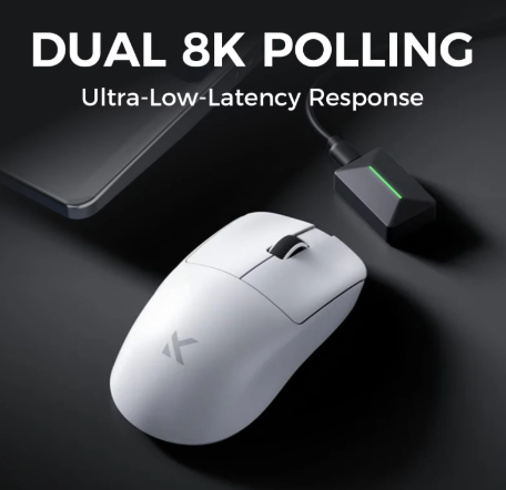 MCHOSE L7 无线游戏鼠标 L7 Ultra PAW3395 26K 传感器 双 8K 轮询率 39g 超轻 2.4GHz 射频/蓝牙/有线三模式